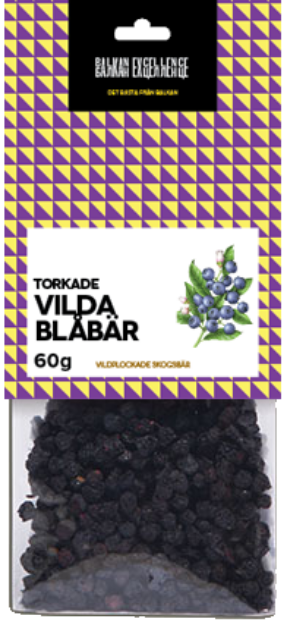 Torkad vild blåbär, 60g